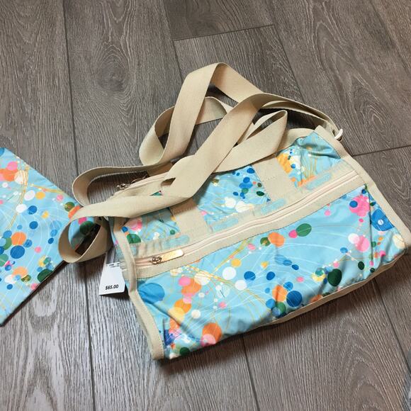 NWT Lesportsac Small Weekender Fizz blue - Picture 6 of 7